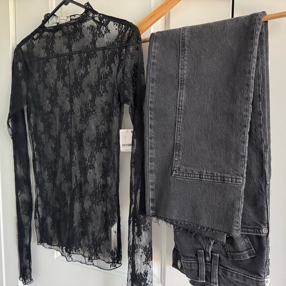 We The Free Black Denim Jeans - Picture 1 of 10